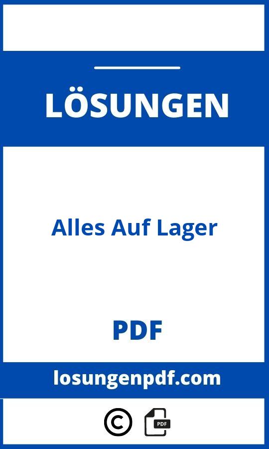 Alles Auf Lager Lösungen Pdf