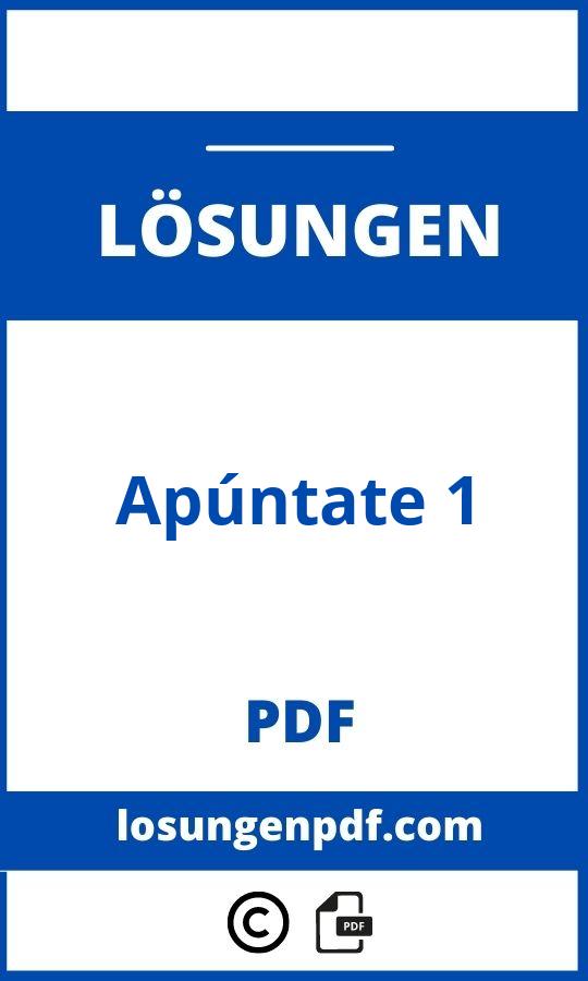 Apúntate 1 Lösungen Pdf