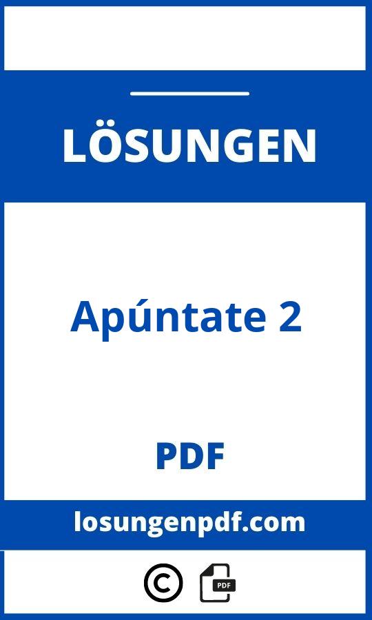 Apúntate 2 Lösungen Pdf