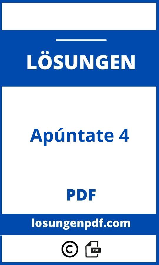 Apúntate 4 Lösungen Pdf