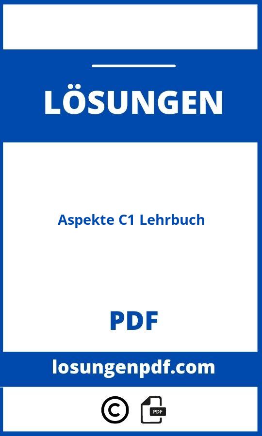 Aspekte C1 Lehrbuch Lösungen Pdf