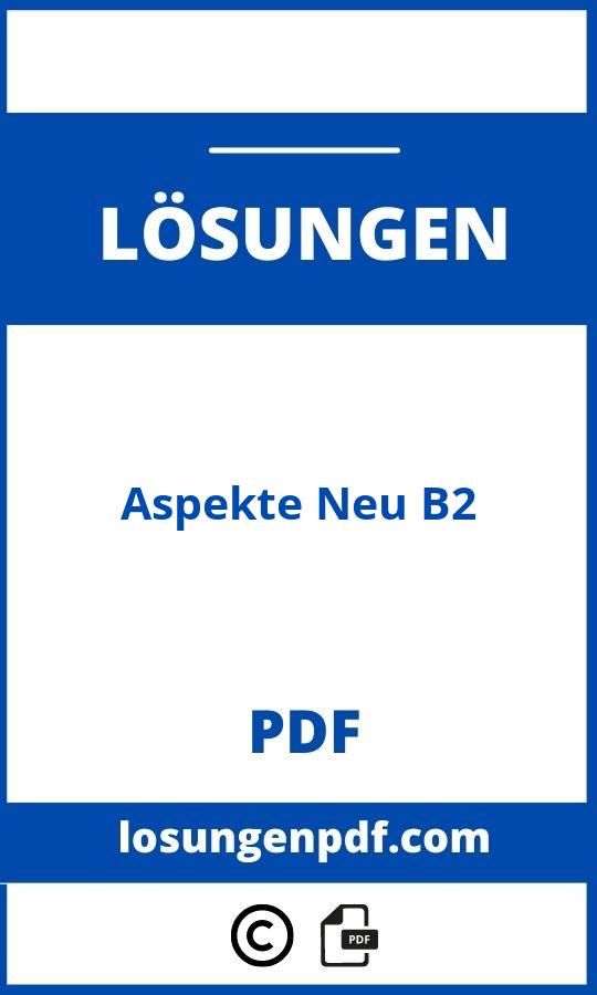 Aspekte Neu B2 Lösungen Pdf