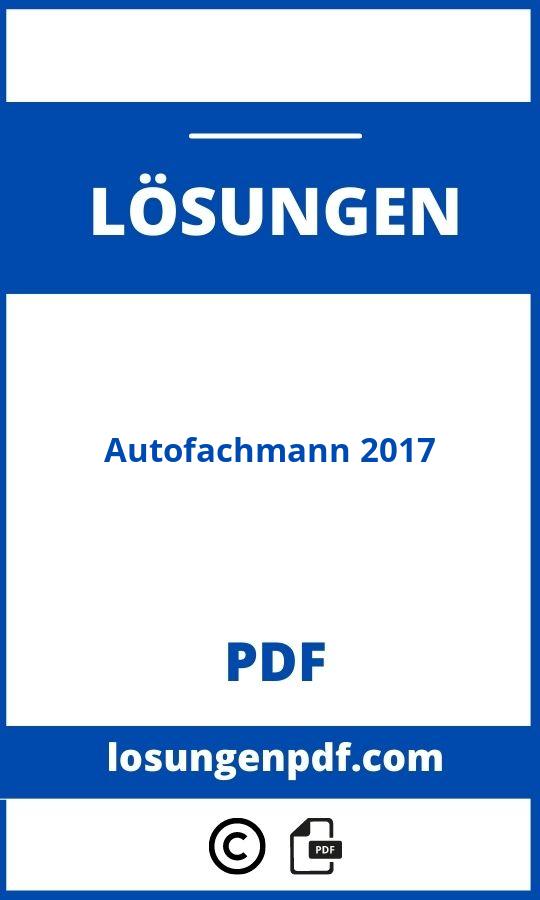 Autofachmann 2017 Lösungen Pdf