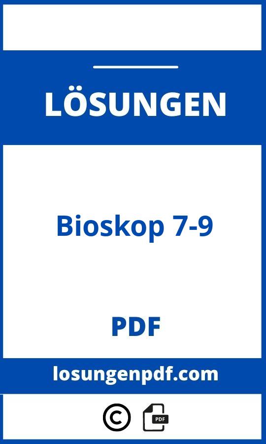 Bioskop 7-9 Lösungen Pdf