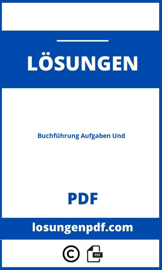 Buchführung Aufgaben Und Lösungen Pdf