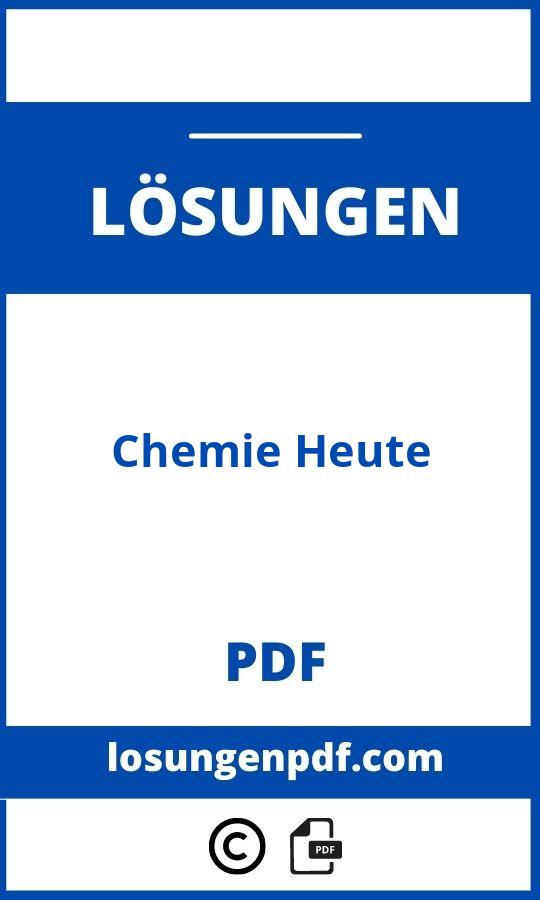 Chemie Heute Lösungen Pdf