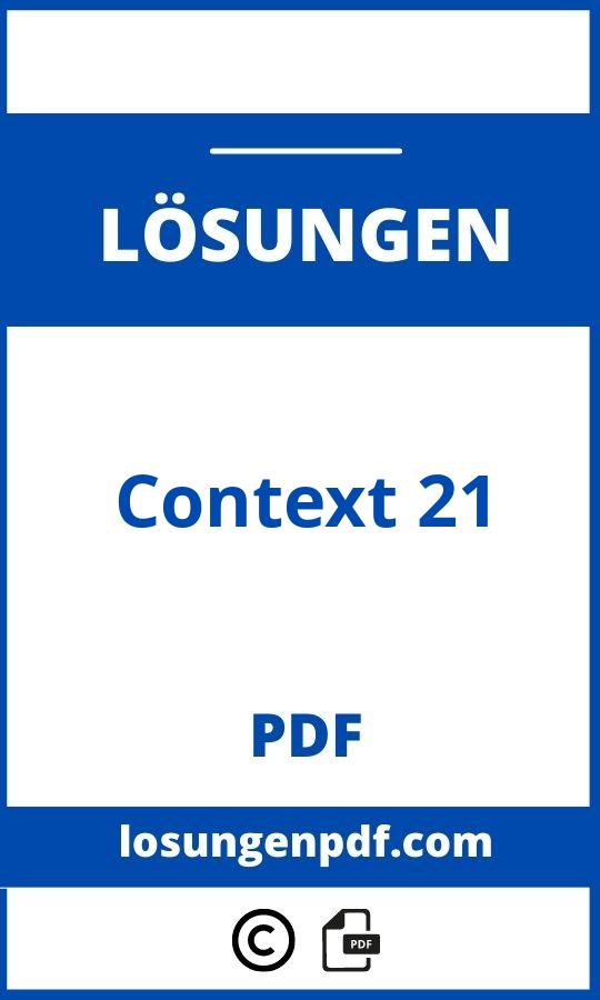 Context 21 Lösungen Pdf