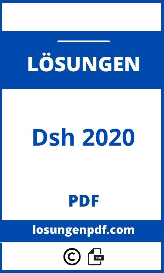 Dsh 2020 Lösungen Pdf