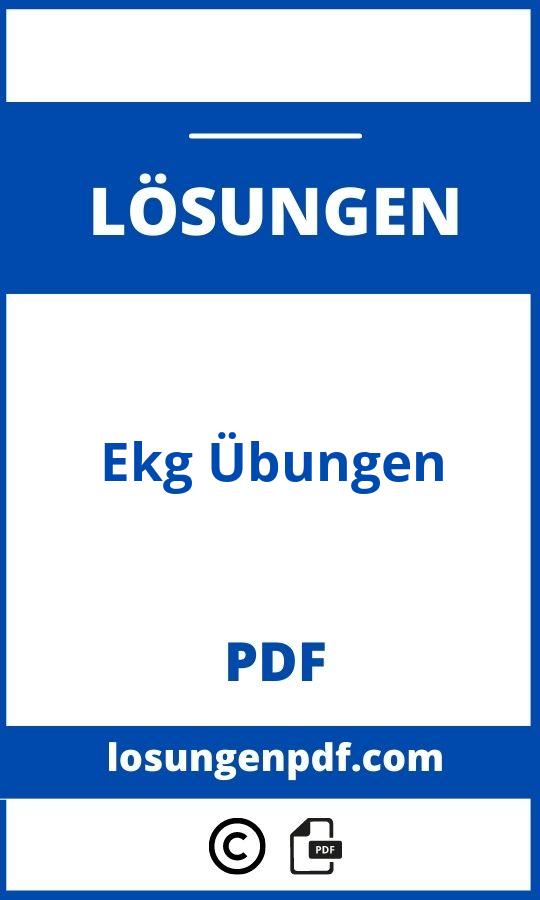 Ekg Übungen Mit Lösungen Pdf