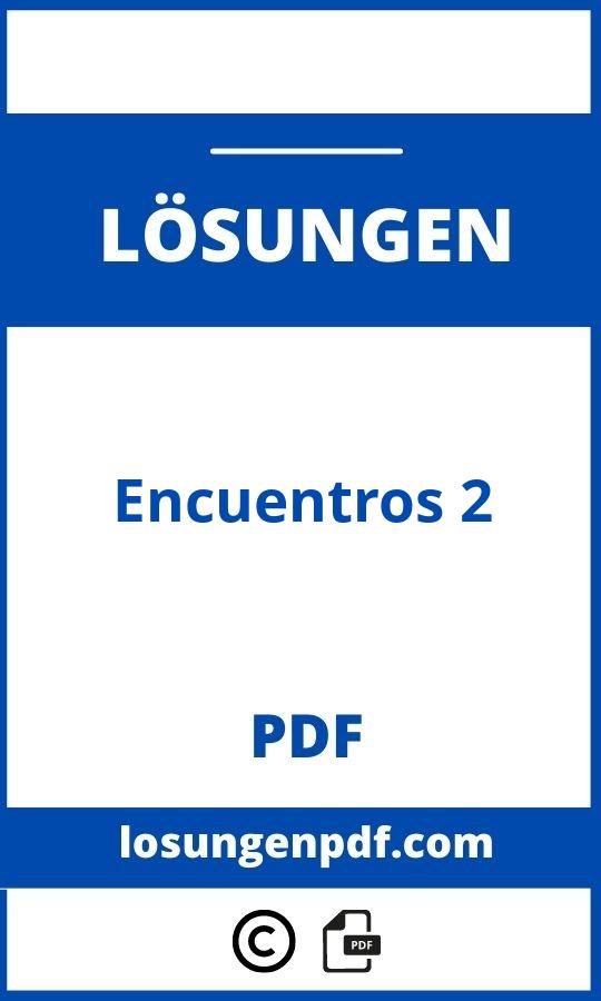 Encuentros 2 Lösungen Pdf