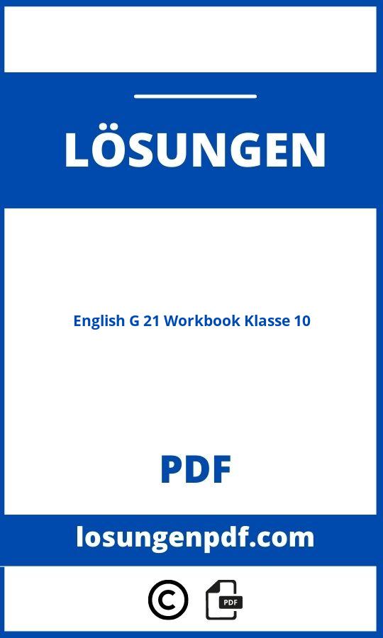 English G 21 Workbook Lösungen Klasse 10 Pdf