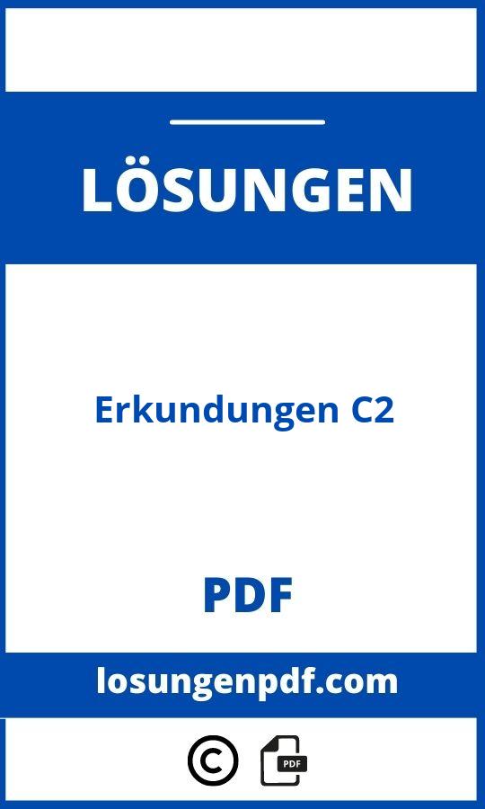 Erkundungen C2 Lösungen Pdf