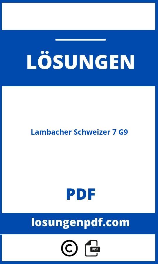 Lambacher Schweizer 7 G9 Lösungen Pdf