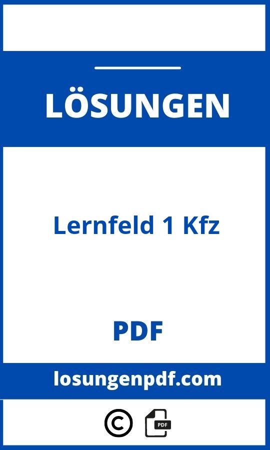 Lernfeld 1 Kfz Lösungen Pdf