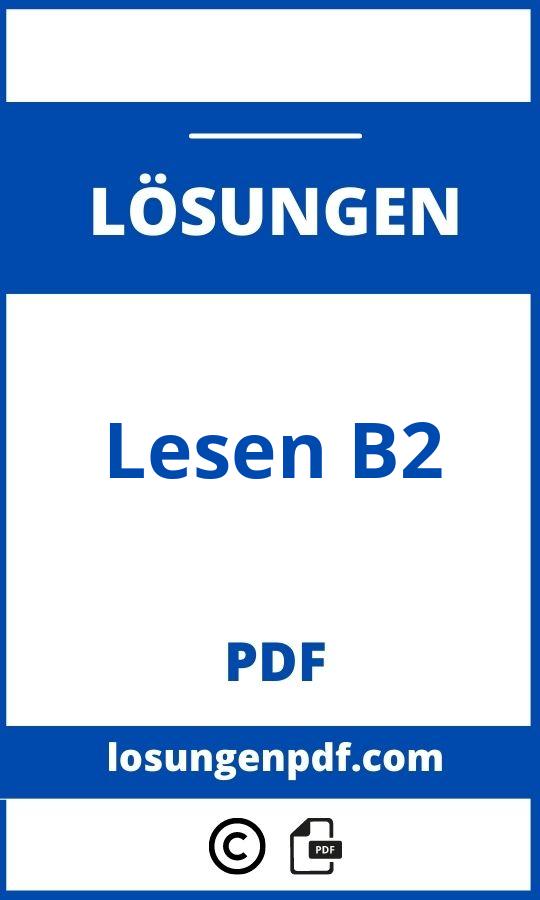 Lesen B2 Mit Lösungen Pdf