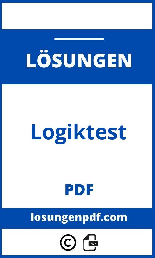 Logiktest Mit Lösungen Pdf