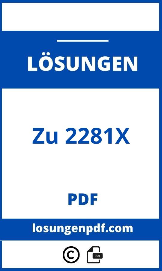 Lösungen Zu 2281X Pdf