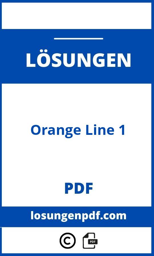 Orange Line 1 Lösungen Pdf