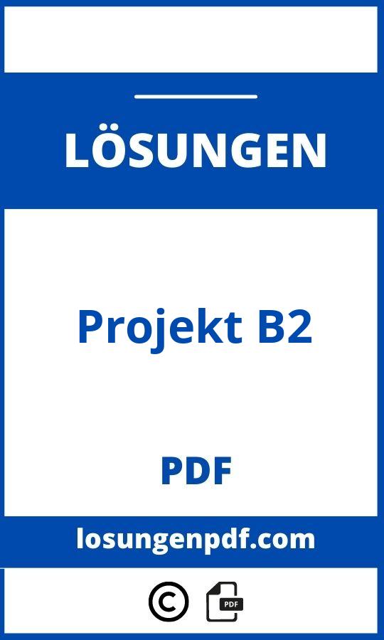 Projekt B2 Lösungen Pdf