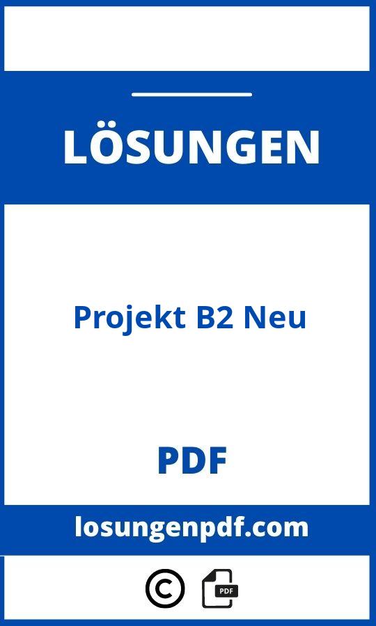 Projekt B2 Neu Lösungen Pdf