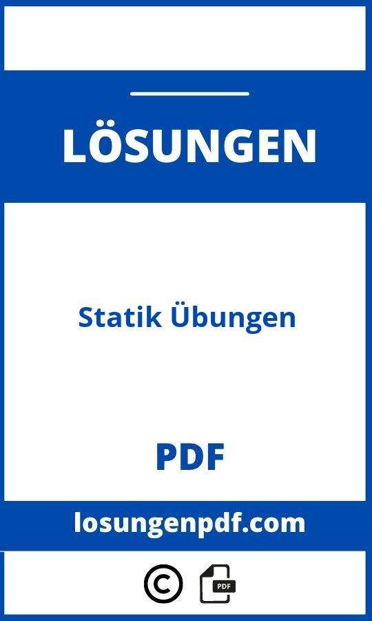 Statik Übungen Mit Lösungen Pdf