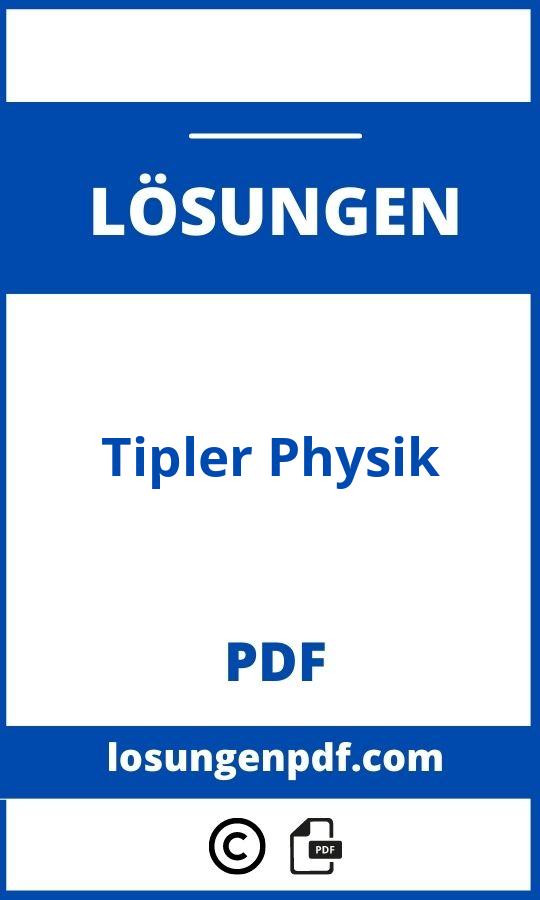 Tipler Physik Lösungen Pdf